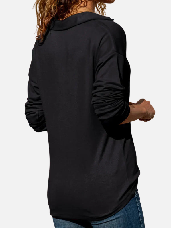 Lene | Half-Zip Trøje med Krave