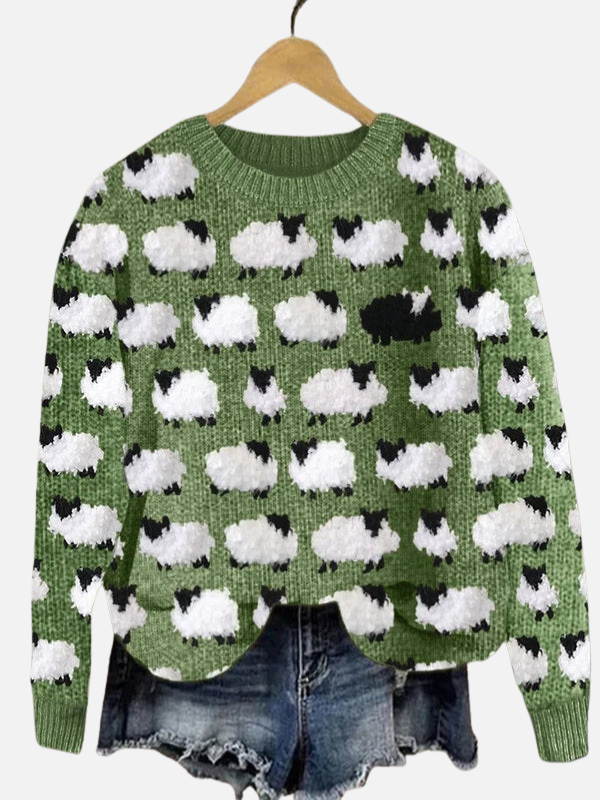 Lone | Julesweater med Juletræer