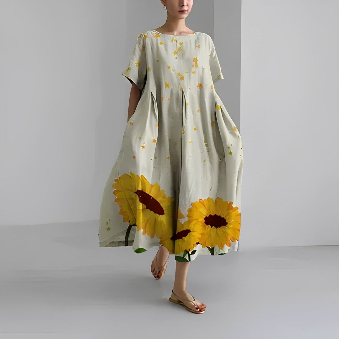 Claire | Bohemsk Blomstret Kjole