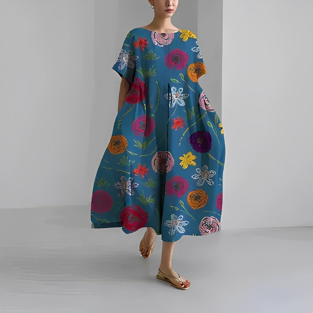 Claire | Bohemsk Blomstret Kjole