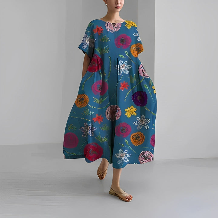 Claire | Bohemsk Blomstret Kjole