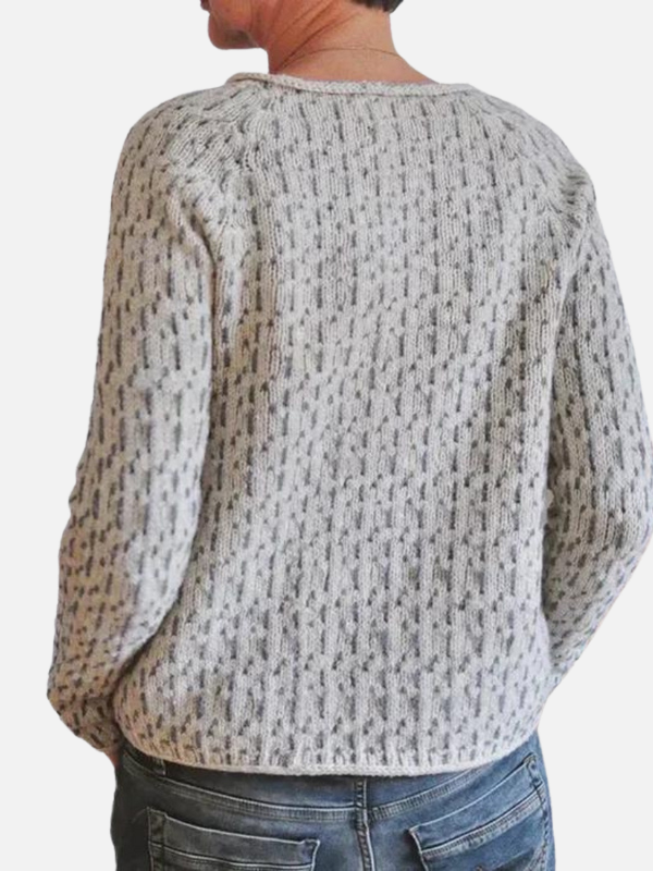 Mette | Løs Strikbluse med Rund Hals til Foråret