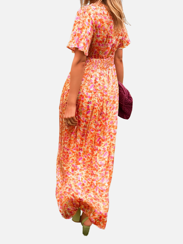 Helle | Lagdelt Chiffon Aftenkjole