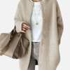 Lene | Lang Oversize Strikcardigan til Dame