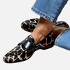 Pia | Loafers med Leopardprint og Strop