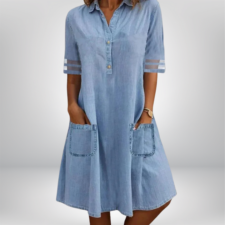 Amara™ | Denim Letvægtskjole