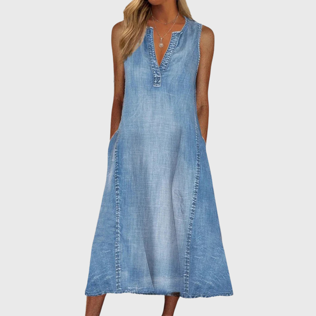 Alara™ | Denim Komfortkjole