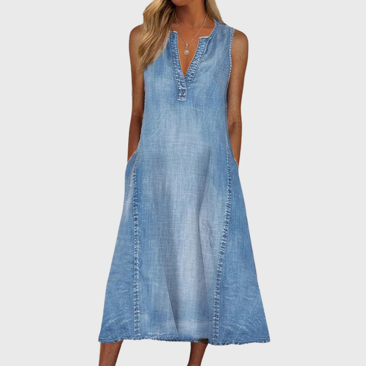 Alara™ | Denim Komfortkjole