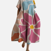 Mette | Oversize Midikjole med Blomsterprint