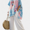 Mette | Oversized Print Bluse – Tie-Dye Top