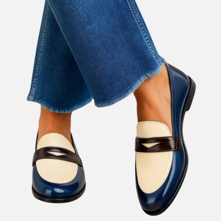 Ida | Penny Loafers i Colourblock