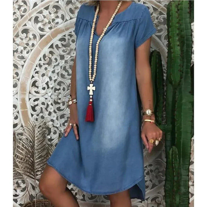 Yasmin™ | Afslappet Denim Sommerkjole