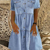 Yara™ | Boho Denim Kjole