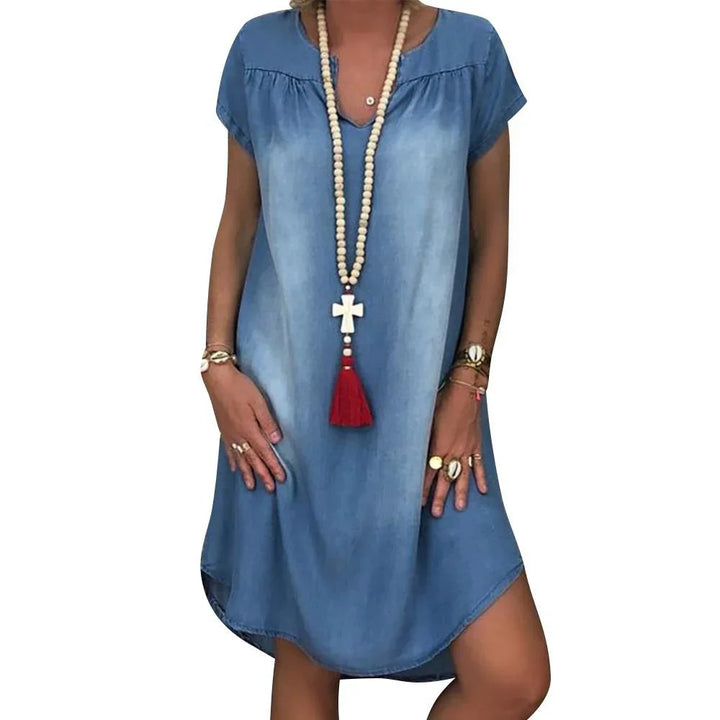Yasmin™ | Afslappet Denim Sommerkjole