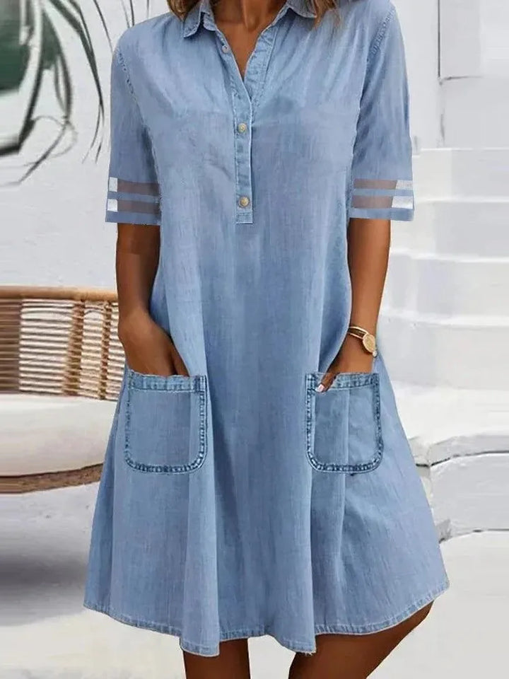 Amara™ | Denim Letvægtskjole