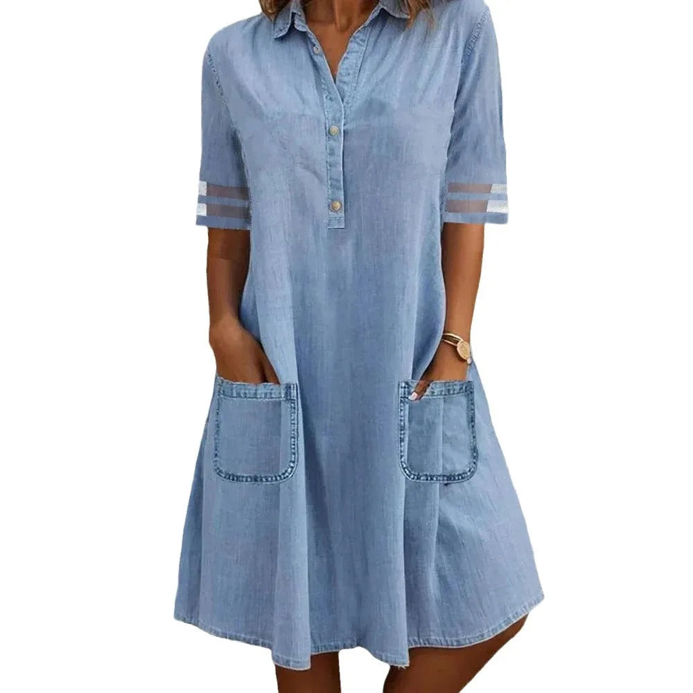 Amara™ | Denim Letvægtskjole