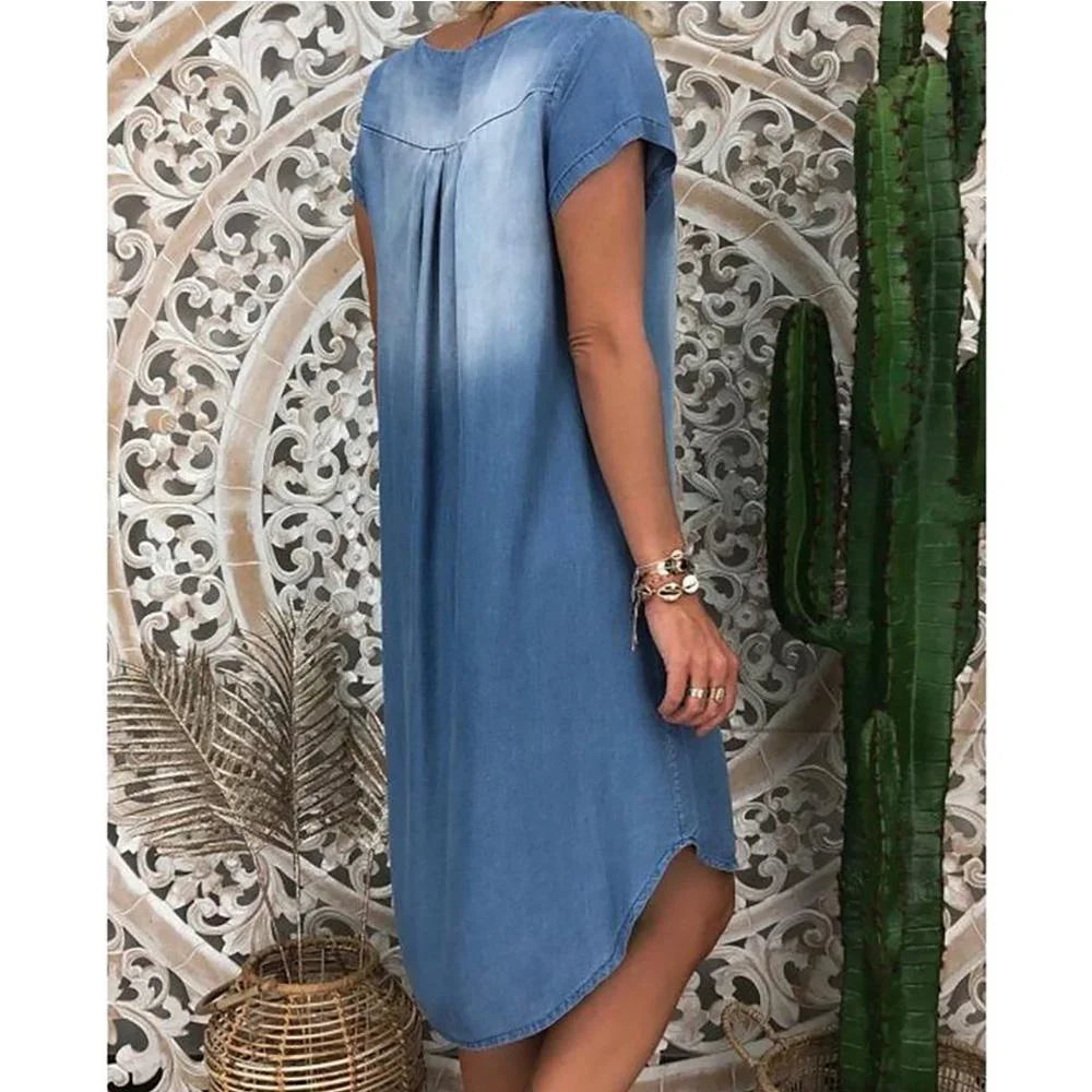 Yasmin™ | Afslappet Denim Sommerkjole