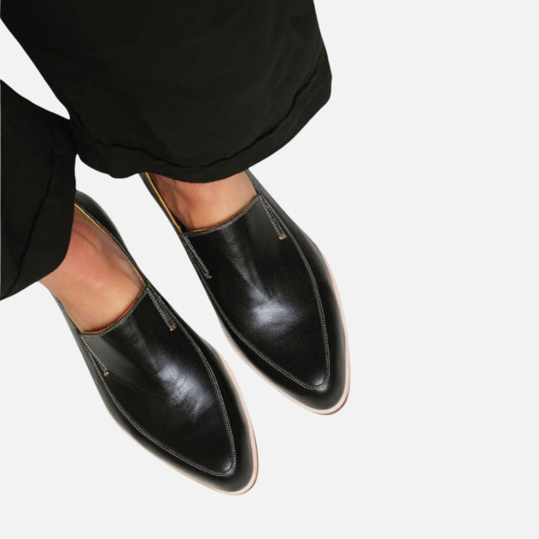 Lars | Slip-on Herreloafers i Læder-look