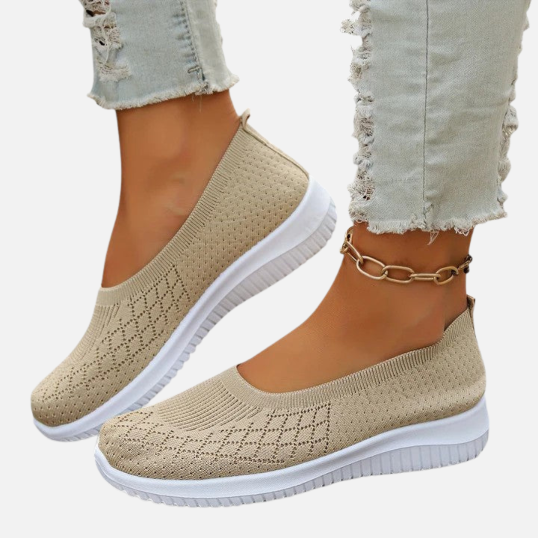 Marianne | Slip-on Sneakers i Blød Strik