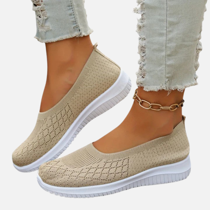 Marianne | Slip-on Sneakers i Blød Strik