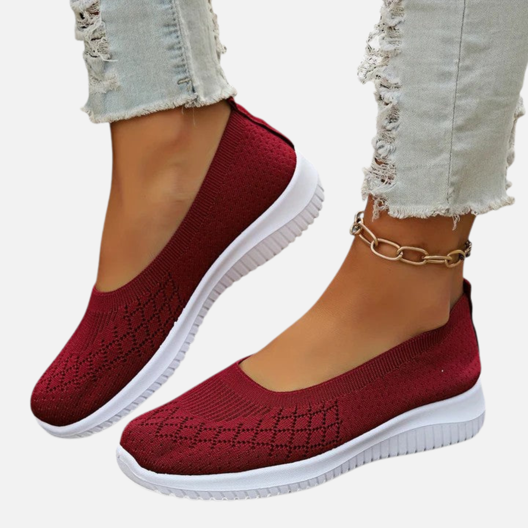 Marianne | Slip-on Sneakers i Blød Strik
