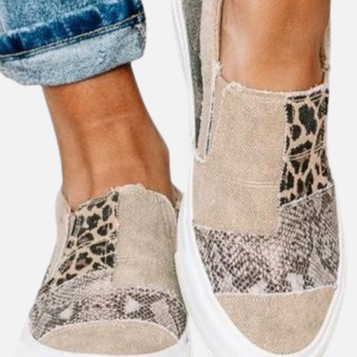 Susanne | Slip-on Sneakers med Dyreprint