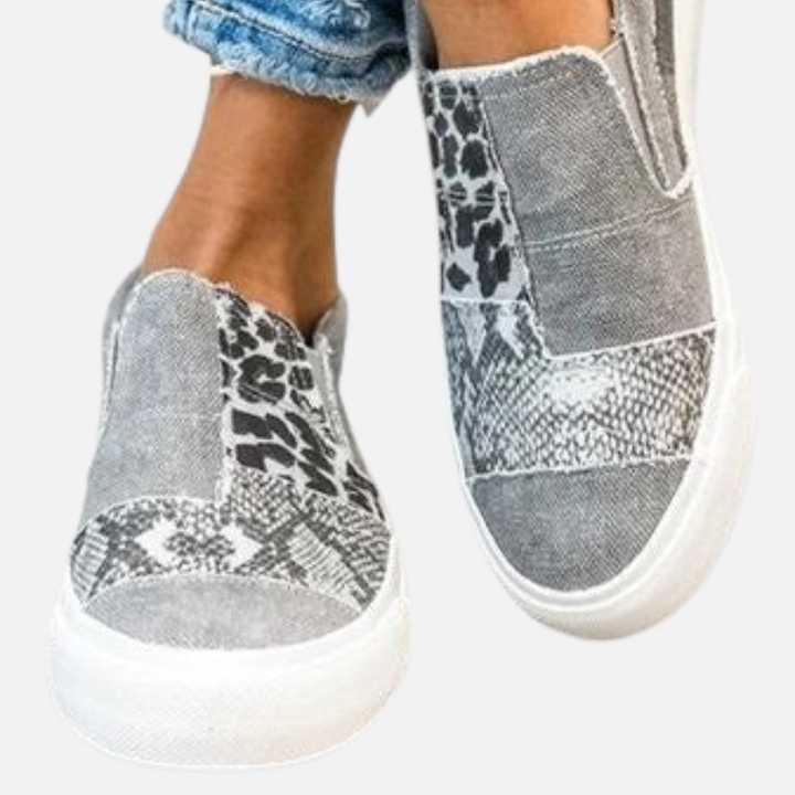 Susanne | Slip-on Sneakers med Dyreprint