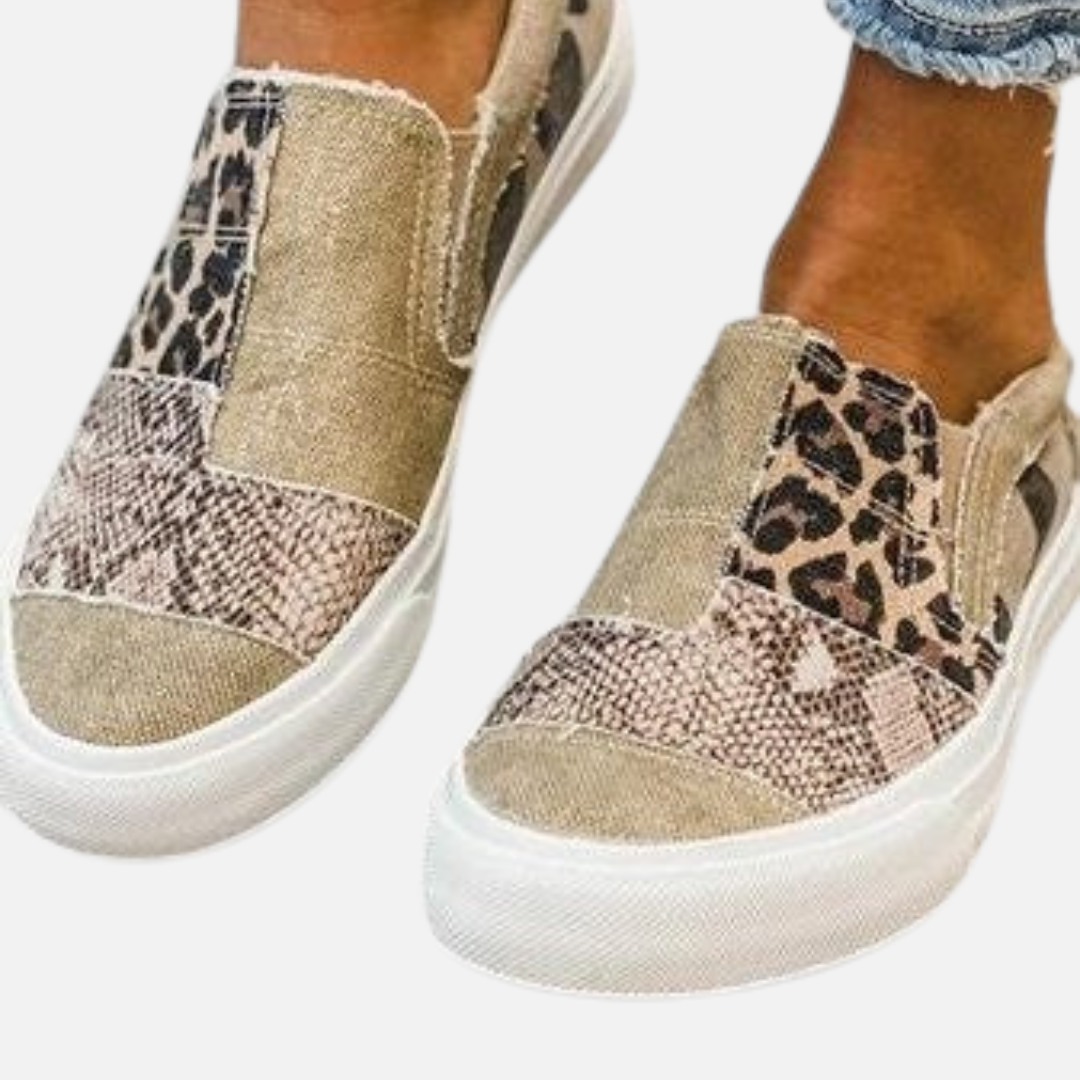 Susanne | Slip-on Sneakers med Dyreprint