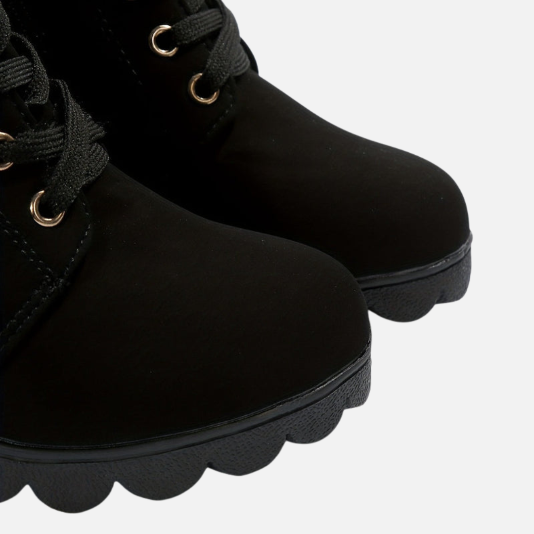 Ida | Snørestøvletter med Blokhæl til Dame