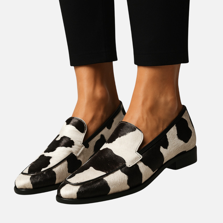 Karen | Spidse Loafers med Dyreprint