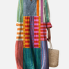 Susanne | Stribet Oversize Midikjole, Boho