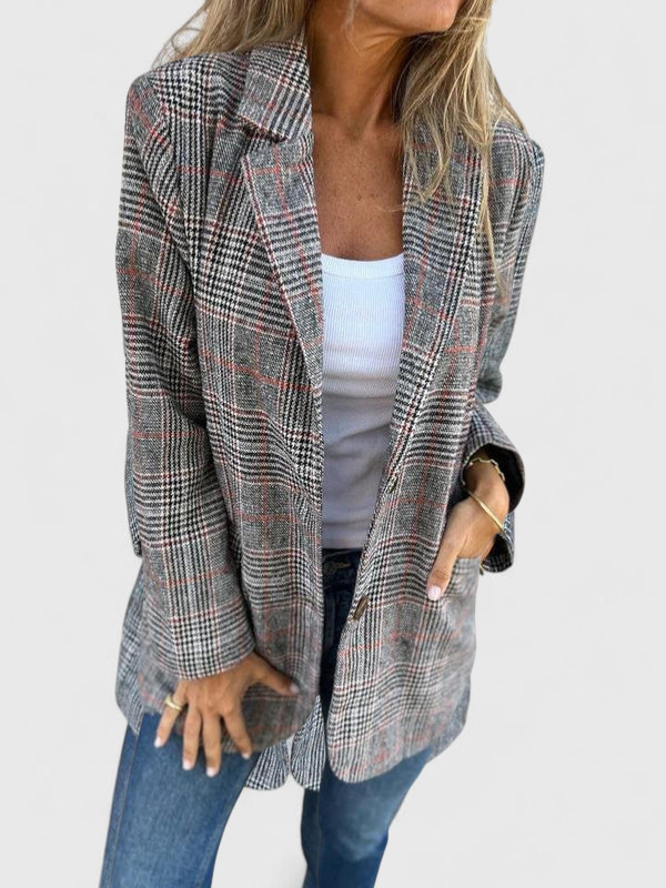 Camilla | Ternet Blazer med Revers til Dame