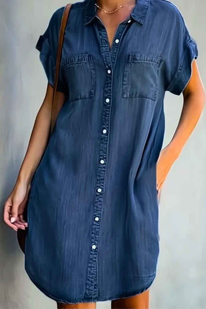 Elenore | Denim Kjole