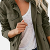 Camilla | Utility Jakke med Ståkrave & Lynlås