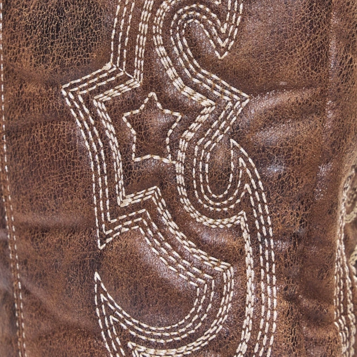 Karen | Knæhøje Cowboystøvler, Broderet Western