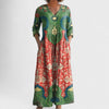 Celestine | Maxi kjole med vintage blomsterprint