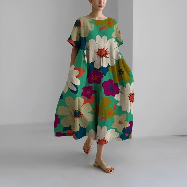 Claire | Bohemsk Blomstret Kjole