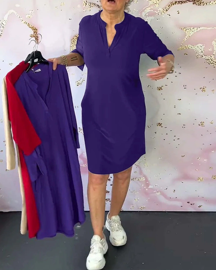 Hanne | Elegant V-Hals Kjole