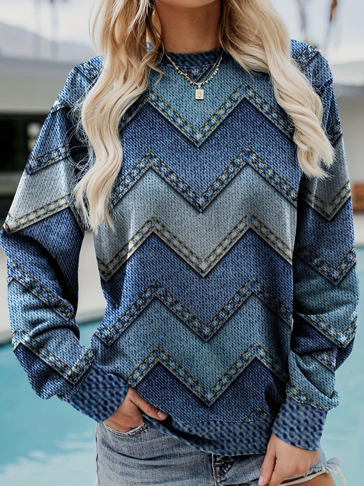 Tilde | Geometrisk Sweatshirt