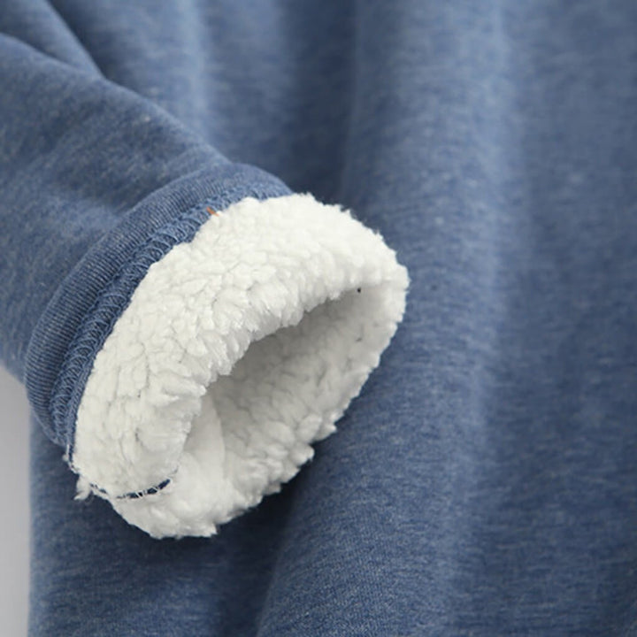 Kirsten | Sherpa-foret Sweatshirt i Blød Fleece